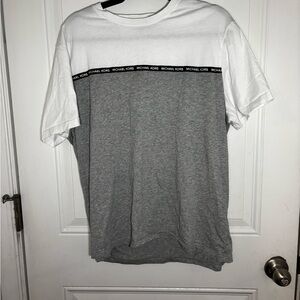 Michael Kors Two-Tone Gray and White Tee